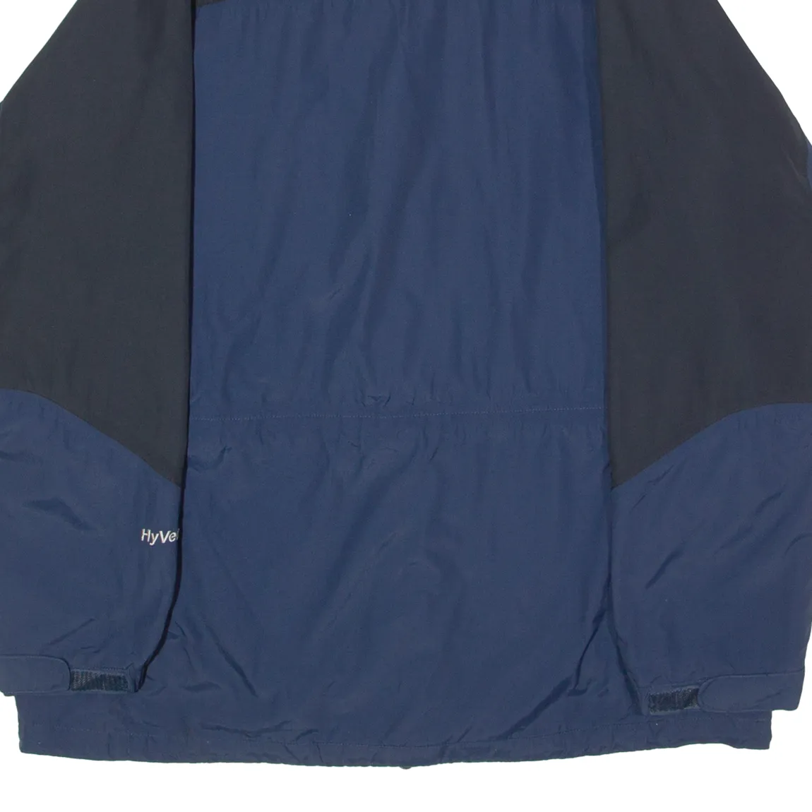 THE NORTH FACE Mens Coat Blue Nylon Hooded Colourblock XL