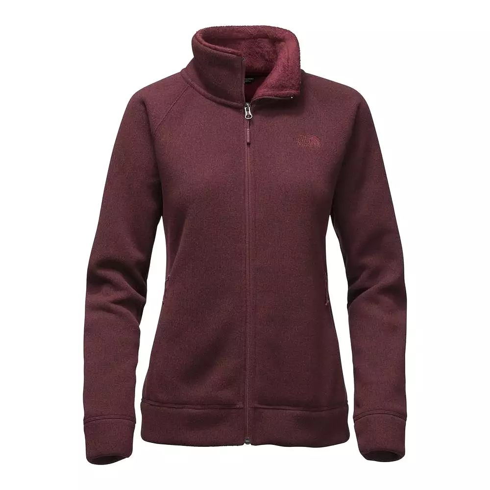 The North Face Women's Crescent Raschel Full Zip Jacket Deep Garnet (NF0A2TEJHJM)