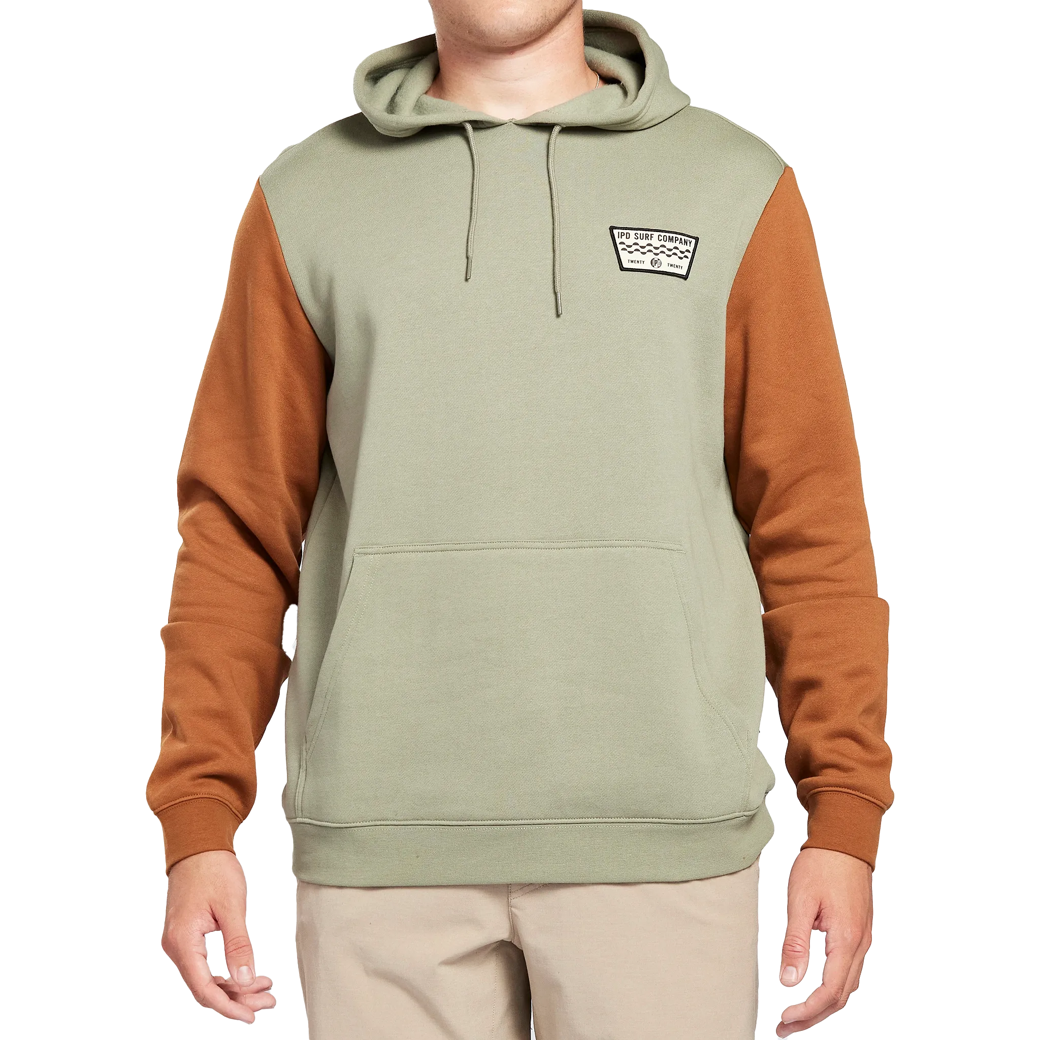 Throttle Blocked Pullover Fleece Hoodie