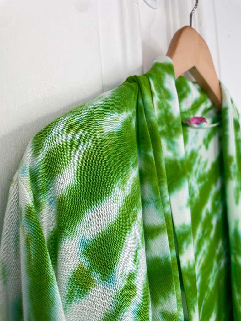 Tie Dye Waterfall Jacket - Apple