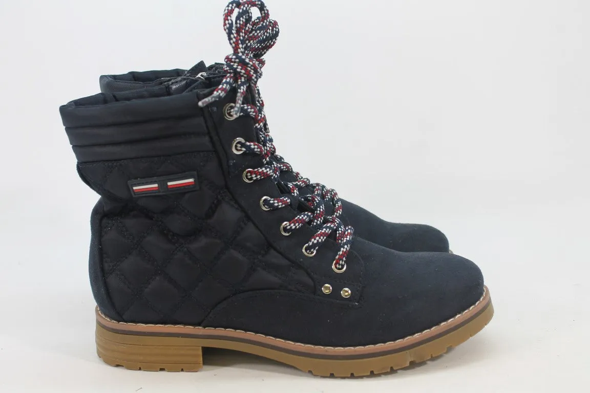 Tommy Hilfiger Twonella Women's Navy Boots 7M(ZAP12138)