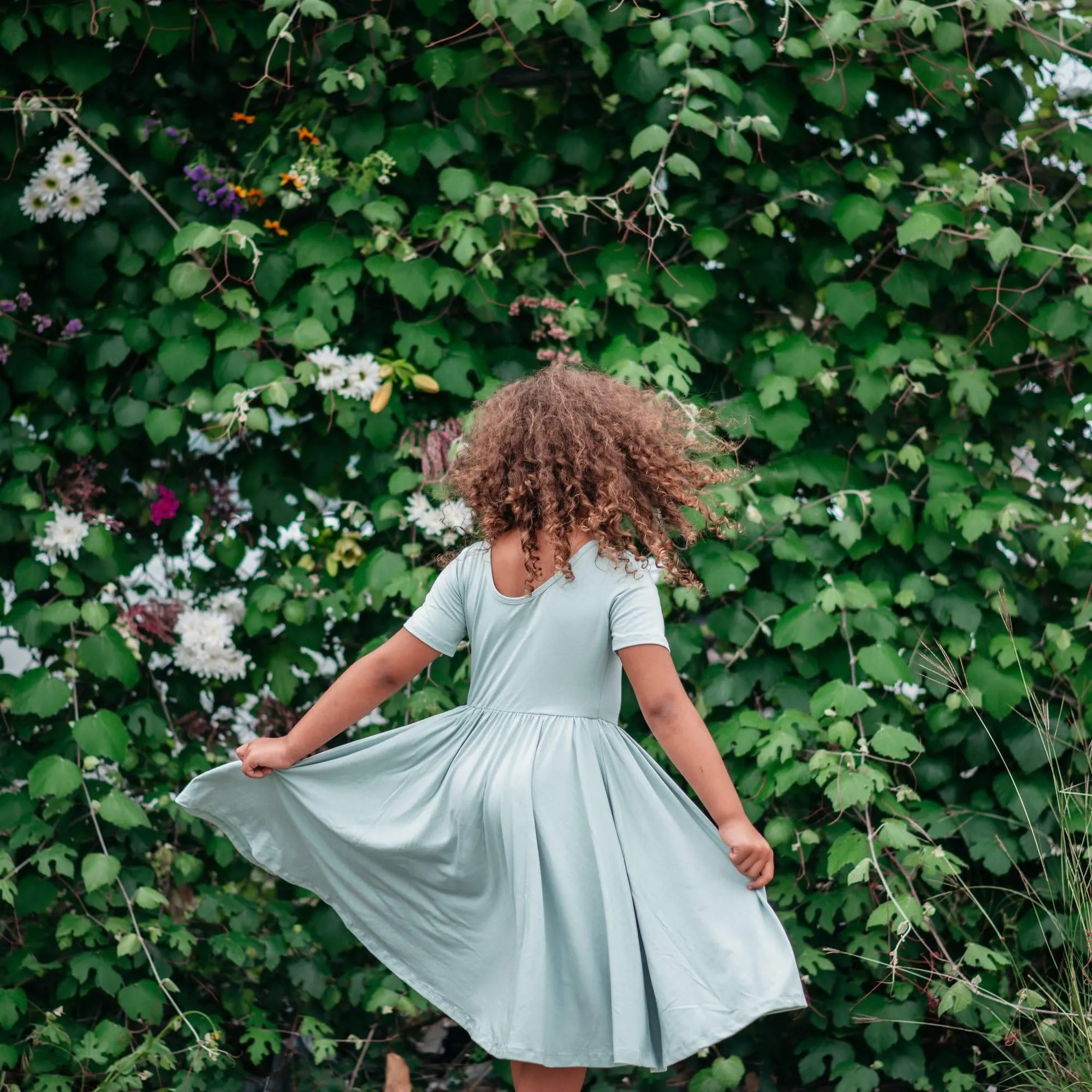 Twirl Dress in Sage