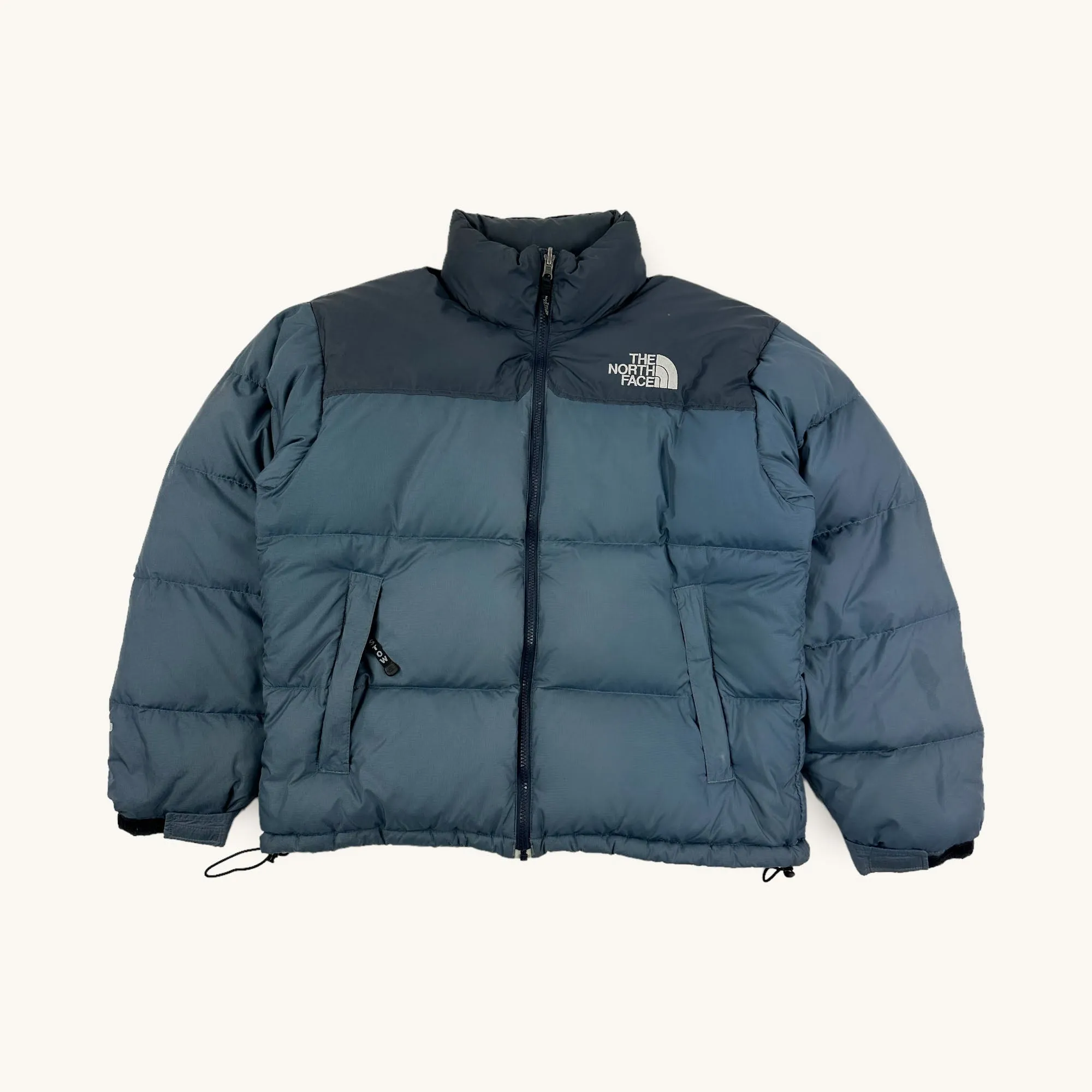 Two Tone Blue The North Face Nuptse 700 Puffer Jacket Coat (M)