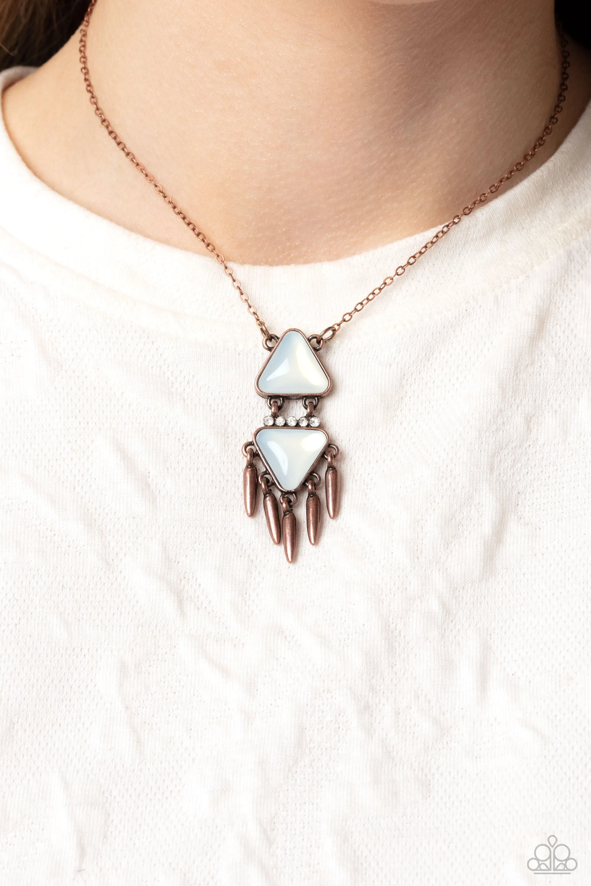 Under the FRINGE - Copper ~ Paparazzi Necklace