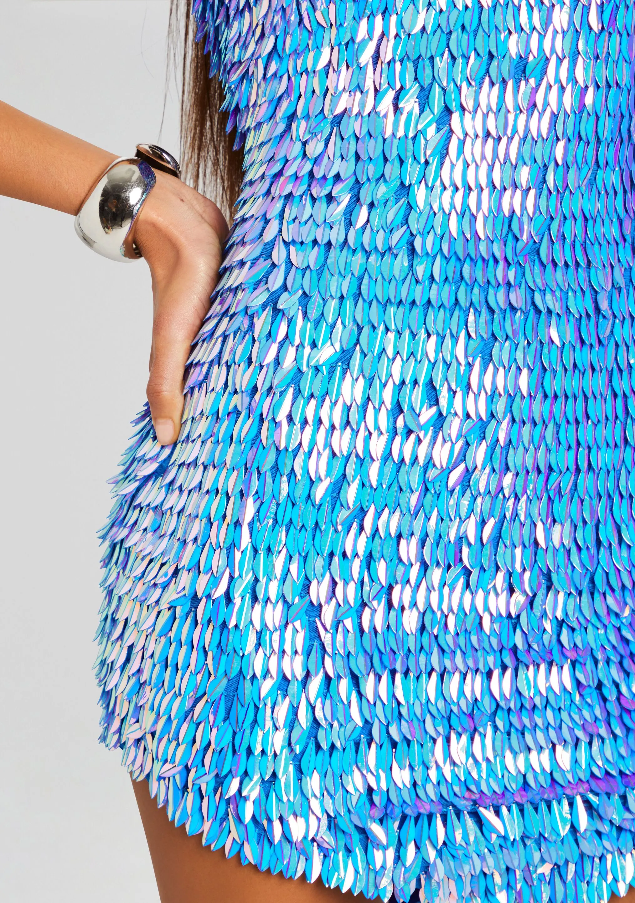 Valley Feather Sequin Dress