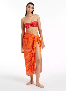 Vortici Sarong - Retro Orange