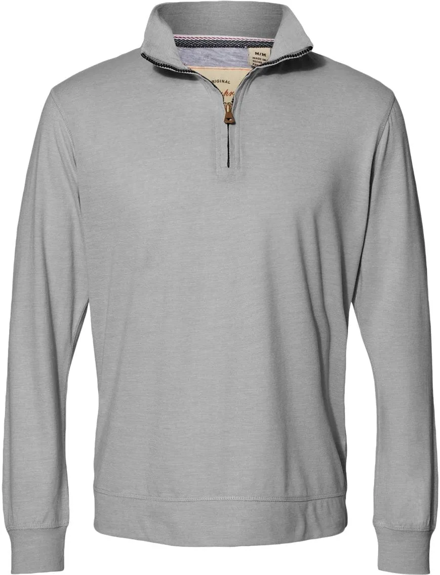 Weatherproof Vintage Microstripe Quarter-Zip Pullover