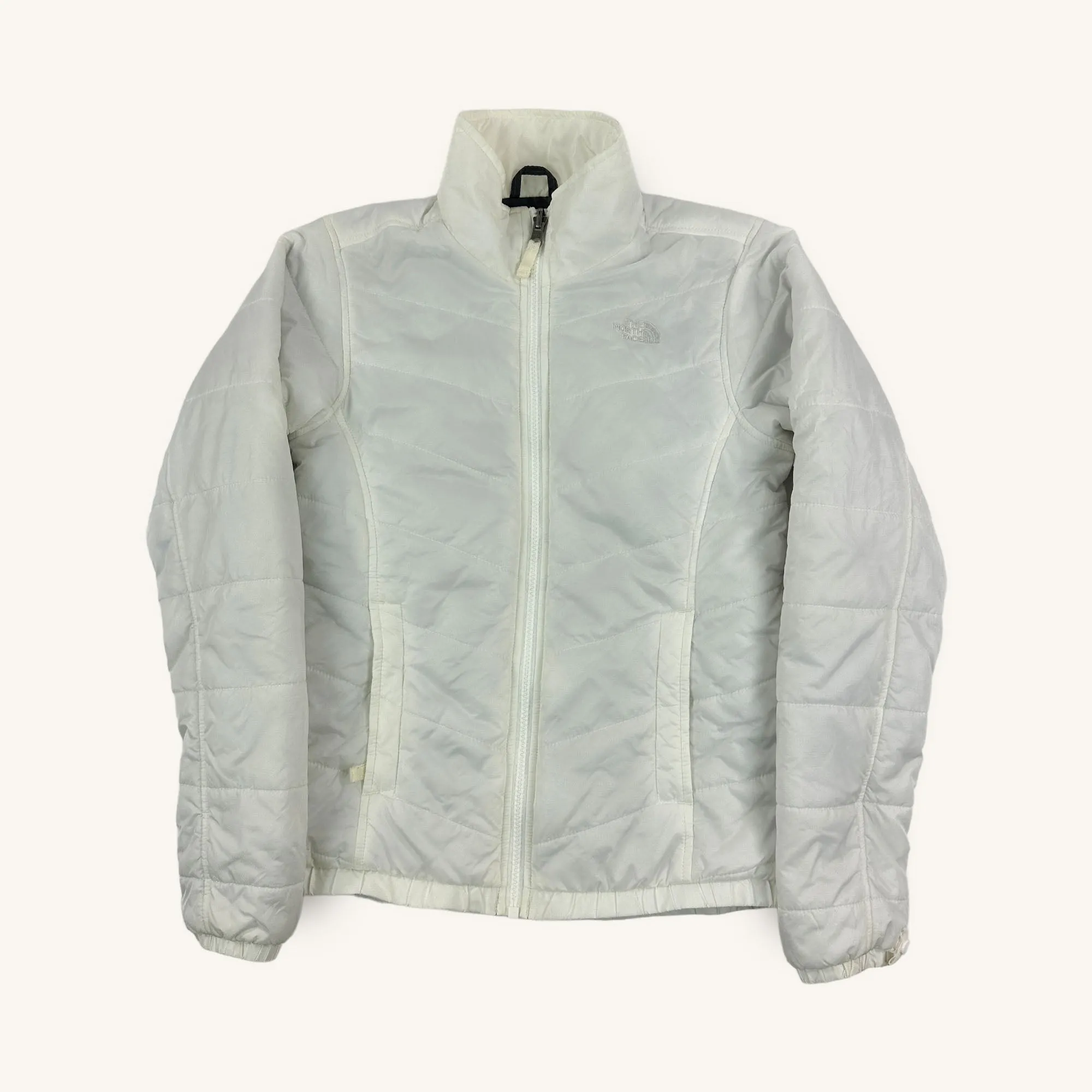 White The North Face Puffer Jacket Coat (XS)