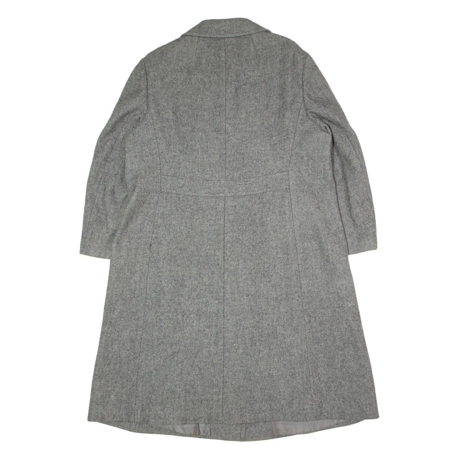 WILKEN Womens Overcoat Coat Grey Wool XL