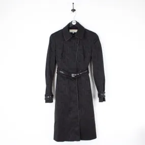 Womens KAREN MILLEN Trench Monogram Coat Black | Medium