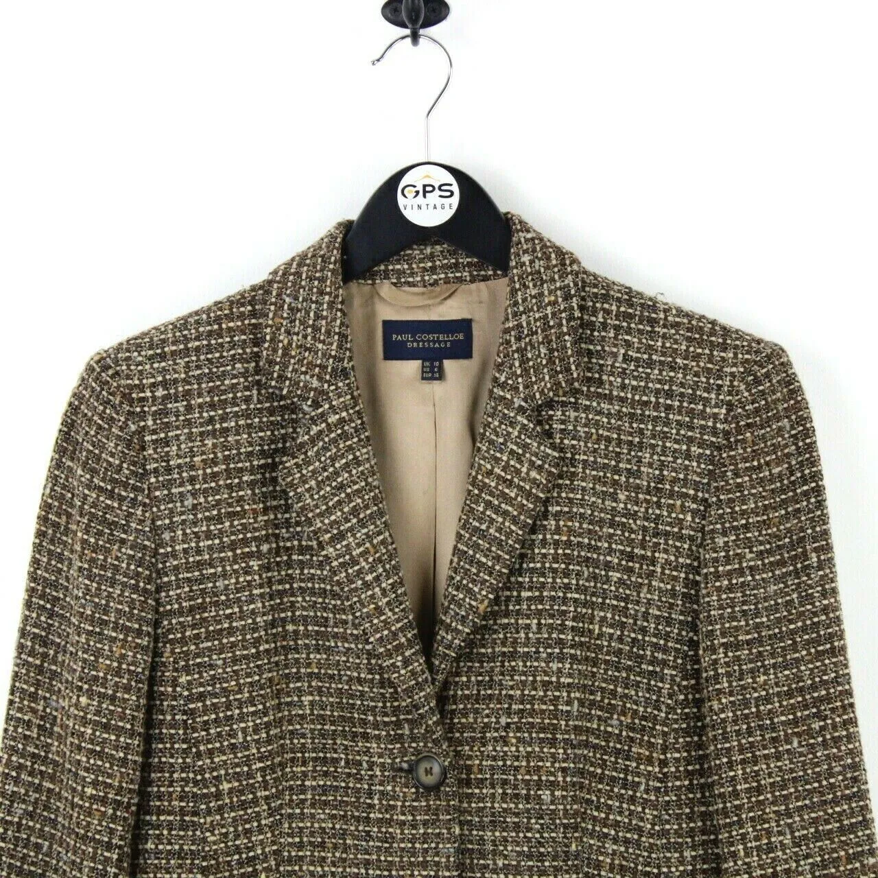 Womens PAUL COSTELLOE Wool Coat Brown | Medium