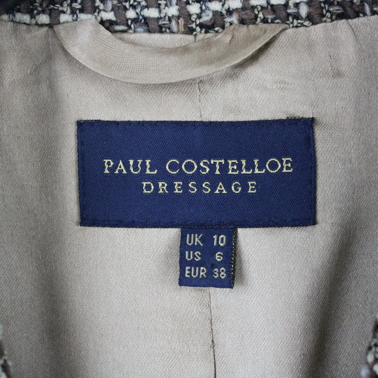 Womens PAUL COSTELLOE Wool Coat Brown | Medium