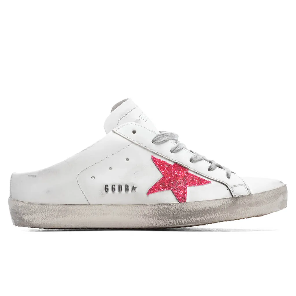 Women's Super-Star Sabot - White/Pink Fluorescent