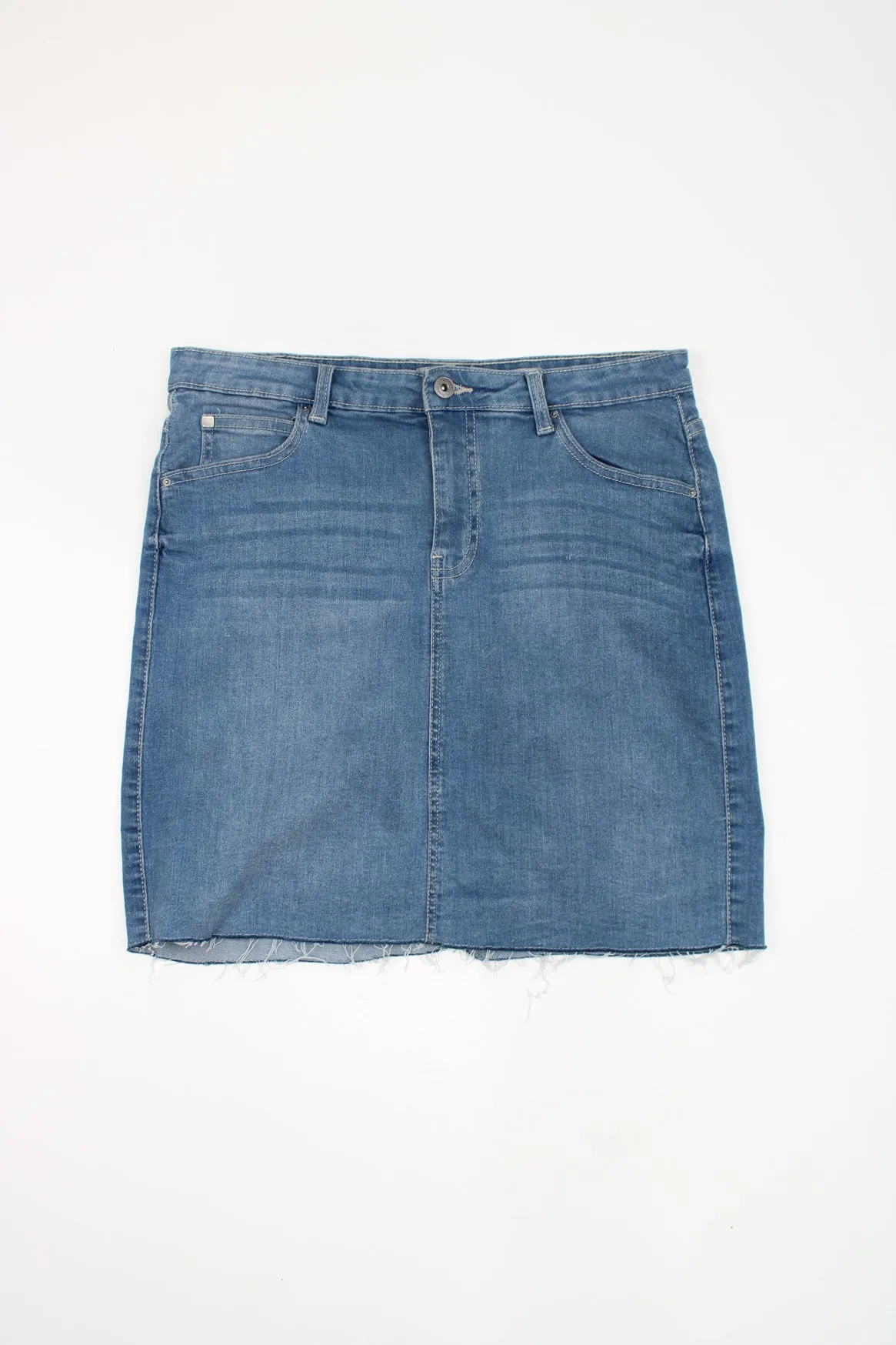 Y2K Bench Denim Skirt