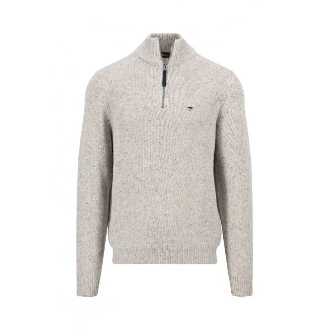 Zip Neck Donegal Pullover