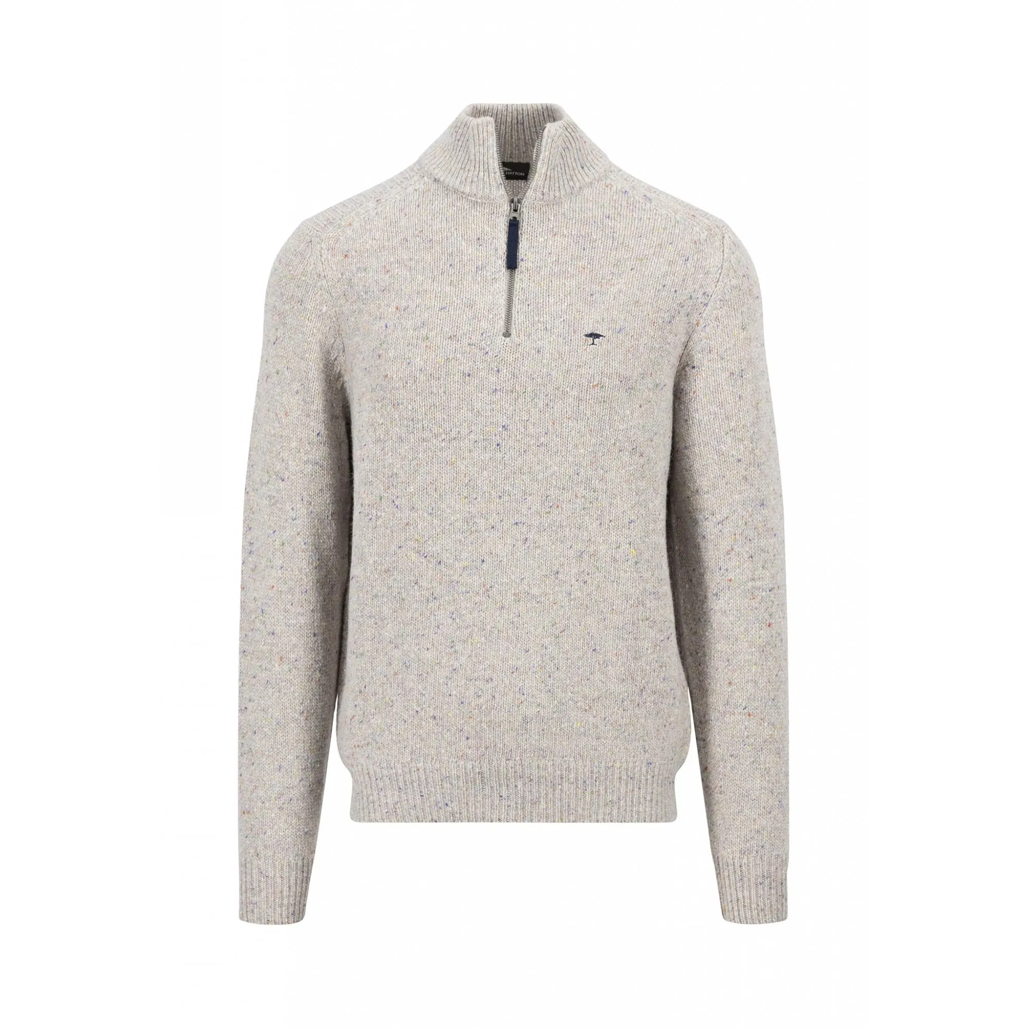 Zip Neck Donegal Pullover